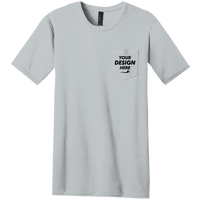 District Very Important Tee ® with Pocket, Light Heather Grey, Front view, Mockup