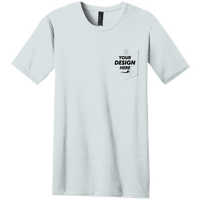 District Very Important Tee ® with Pocket, White, Front view, Mockup