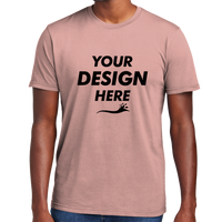 District Wash Tee, Cactus Rose Pink, Front view, Mockup