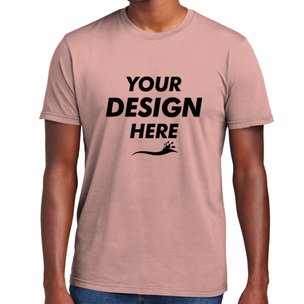District Wash Tee, Cactus Rose Pink, Front view, Mockup