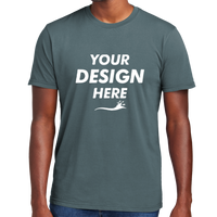 District Wash Tee, Deep Steel Blue, Front view, Mockup