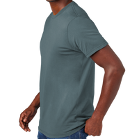 District Wash Tee, Deep Steel Blue, Left Sleeve view