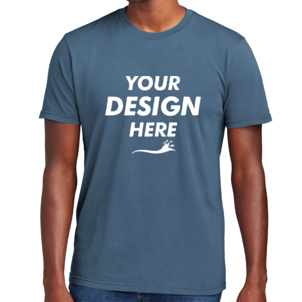 District Wash Tee, Dusk Blue, Front view, Mockup