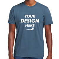 District Wash Tee, Dusk Blue, Front view, Mockup