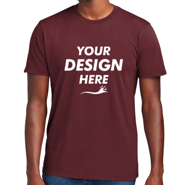 District Wash Tee, Garnet, Front view, Mockup