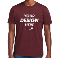 District Wash Tee, Garnet, Front view, Mockup