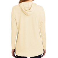 District Women's Featherweight French Terry Hoodie, Gardenia, Back view