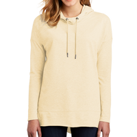 District Women's Featherweight French Terry Hoodie, Gardenia, Front view