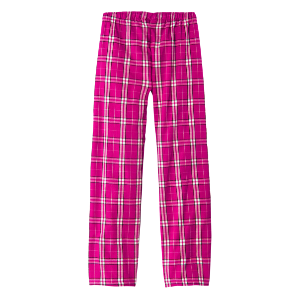 District Women's Flannel Plaid Pant, Dark Fuchsia / Dark Fuchsia, Back view