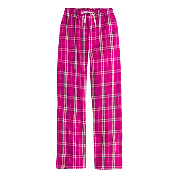 District Women's Flannel Plaid Pant, Dark Fuchsia / Dark Fuchsia, Front view