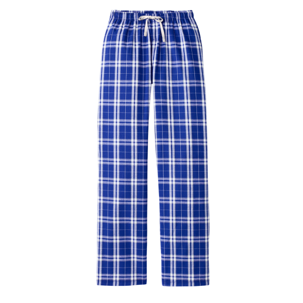 District Women's Flannel Plaid Pant, Deep Royal / Deep Royal, Front view