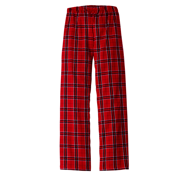 District Women's Flannel Plaid Pant, New Red / New Red, Back view