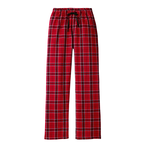 District Women's Flannel Plaid Pant, New Red / New Red, Front view
