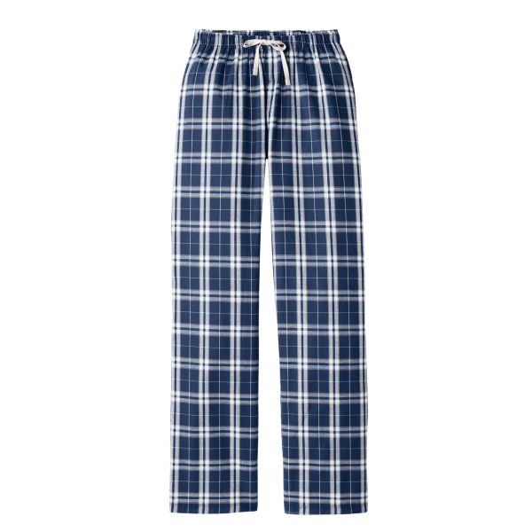 District Women's Flannel Plaid Pant, True Navy / True Navy, Front view