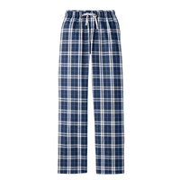 District Women's Flannel Plaid Pant, True Navy / True Navy, Front view