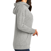District Women's Medal Full Zip Hoodie, Light Grey, Right Sleeve view