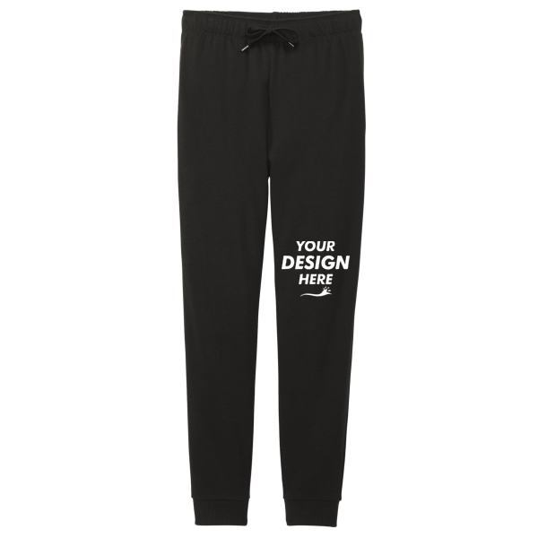 District Women's Perfect Tri ® Fleece Jogger, Black, Front view, Mockup
