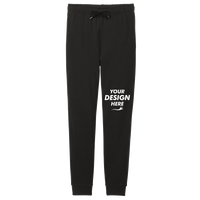District Women's Perfect Tri ® Fleece Jogger, Black, Front view, Mockup
