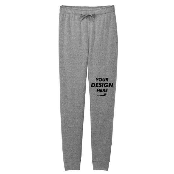 District Women's Perfect Tri ® Fleece Jogger, Grey Frost, Front view, Mockup