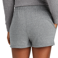 District Women's Perfect Tri ® Fleece Short, Grey Frost, Back view