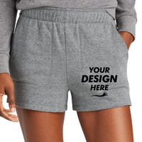 District Women's Perfect Tri ® Fleece Short, Grey Frost, Front view, Mockup