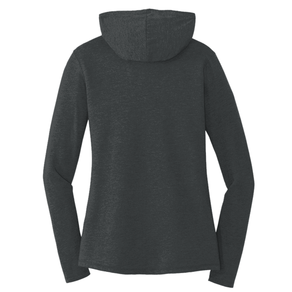 District Women's Perfect Tri ® Long Sleeve Hoodie, Black Frost, Back view