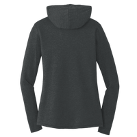 District Women's Perfect Tri ® Long Sleeve Hoodie, Black Frost, Back view