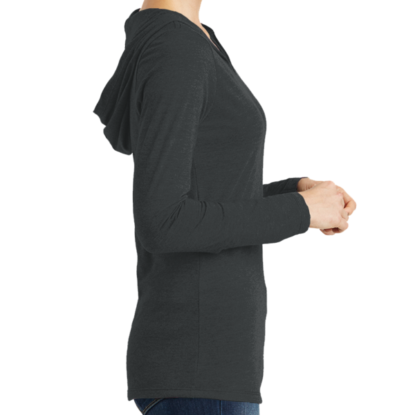 District Women's Perfect Tri ® Long Sleeve Hoodie, Black Frost, Right view