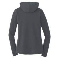 District Women's Perfect Tri ® Long Sleeve Hoodie, Charcoal, Back view
