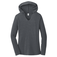 District Women's Perfect Tri ® Long Sleeve Hoodie, Charcoal, Front view