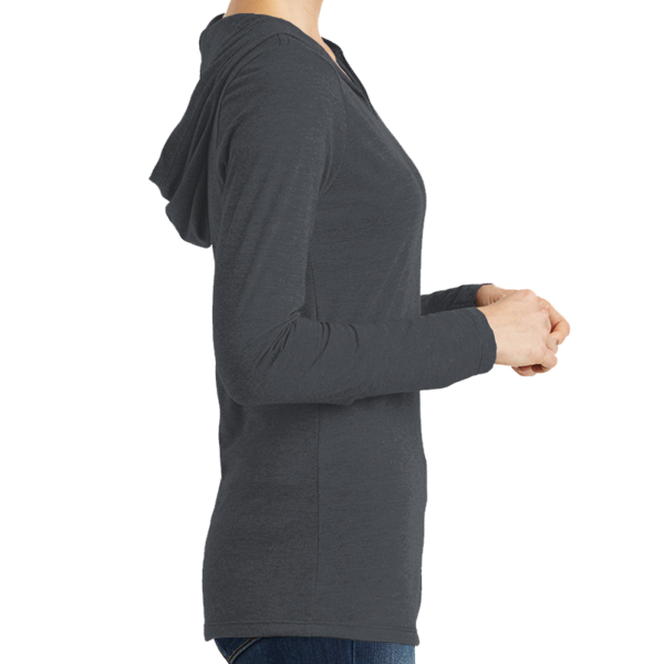 District Women's Perfect Tri ® Long Sleeve Hoodie, Charcoal, Right view