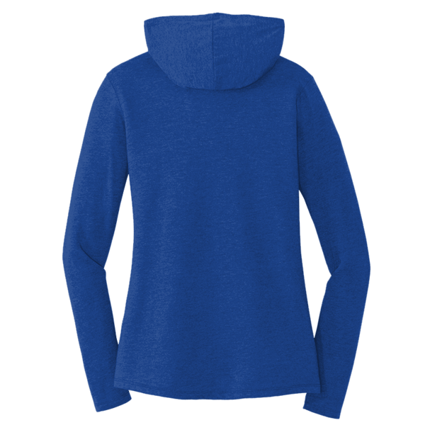 District Women's Perfect Tri ® Long Sleeve Hoodie, Deep Royal, Back view