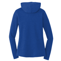 District Women's Perfect Tri ® Long Sleeve Hoodie, Deep Royal, Back view