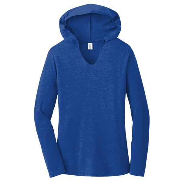District Women's Perfect Tri ® Long Sleeve Hoodie, Deep Royal, Front view