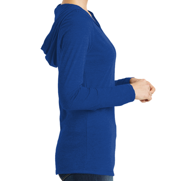 District Women's Perfect Tri ® Long Sleeve Hoodie, Deep Royal, Right view