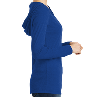 District Women's Perfect Tri ® Long Sleeve Hoodie, Deep Royal, Right view