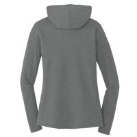 District Women's Perfect Tri ® Long Sleeve Hoodie, Grey Frost, Back view