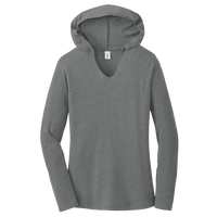 District Women's Perfect Tri ® Long Sleeve Hoodie, Grey Frost, Front view