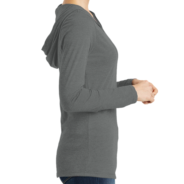 District Women's Perfect Tri ® Long Sleeve Hoodie, Grey Frost, Right view