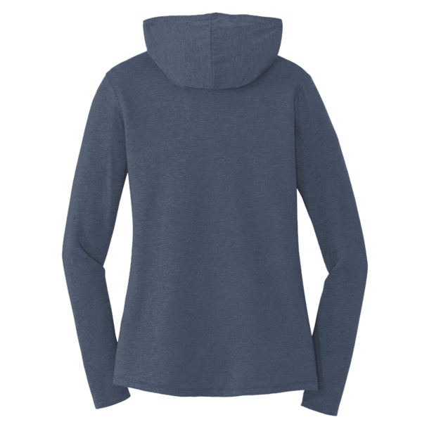 District Women's Perfect Tri ® Long Sleeve Hoodie, Navy Frost, Back view