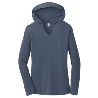 District Women's Perfect Tri ® Long Sleeve Hoodie, Navy Frost, Front view