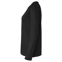 District Women's Perfect Tri ® Long Sleeve V Neck Tee, Black, Left Sleeve view