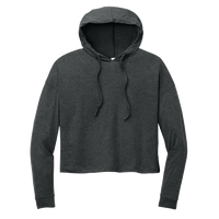 District Women's Perfect Tri ® Midi Long Sleeve Hoodie, Black Frost, Front view
