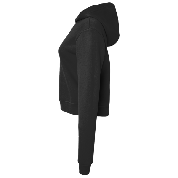 District Women's Perfect Tri ® Midi Long Sleeve Hoodie, Black, Left Sleeve view