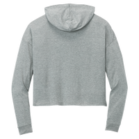 District Women's Perfect Tri ® Midi Long Sleeve Hoodie, Grey Frost, Back view
