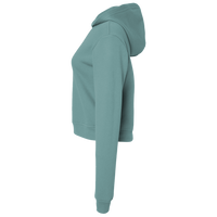 District Women's Perfect Tri ® Midi Long Sleeve Hoodie, Heathered Eucalyptus Blue, Left Sleeve view