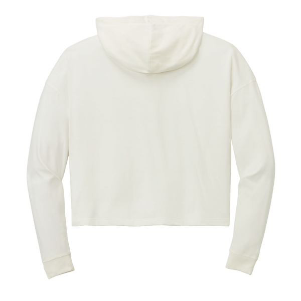 District Women's Perfect Tri ® Midi Long Sleeve Hoodie, Natural, Back view