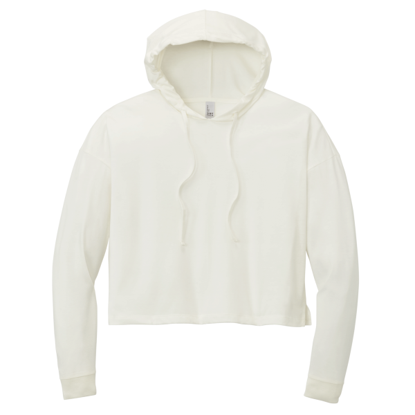 District Women's Perfect Tri ® Midi Long Sleeve Hoodie, Natural, Front view