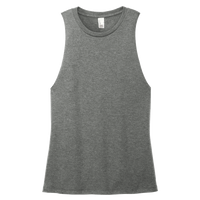 District Women's Perfect Tri ® Muscle Tank, Heathered Charcoal, Front view