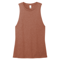 District Women's Perfect Tri ® Muscle Tank, Heathered Russet, Front view